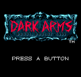 Dark Arms - Beast Buster 1999 Title Screen